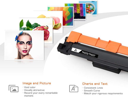 Compatible Toner Cartridge Replacement for Brother TN223 TN227 4 Pack, for use with Brother HL-L3210CW, HL-L3230CDW, HL-L3270CDW, HL-L3290CDW, MFC-L3710CW, MFC-L3750CDW