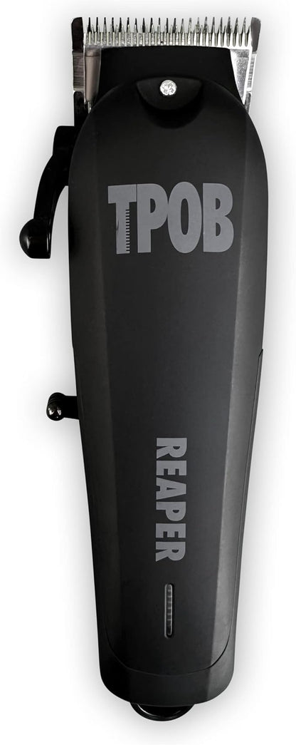 TPOB Slime 2 Black Clipper Trimmer Shaver Set Barber Hair Clippers for Men 6800 RPM with Rubber Case