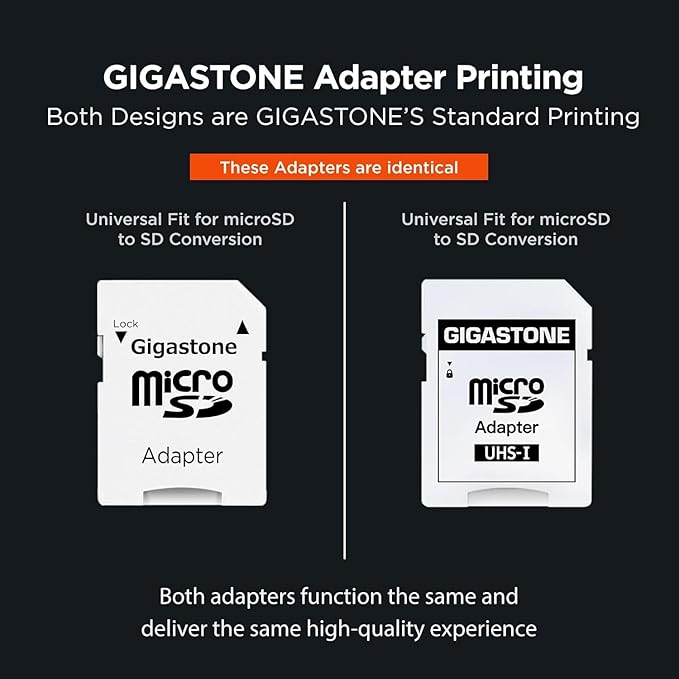 [5-Years Data Recovery] Gigastone 256GB Micro SD Card, 4K Camera Pro, A2 V30 UHS-I U3, Up to 100MB/s, for Smartphone, GoPro, Action Cam, 4K UHD Video, Nintendo Switch, with Adapter & USB-C Reader