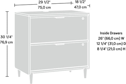 Sauder Clifford Place Lateral File, Grand Walnut finish