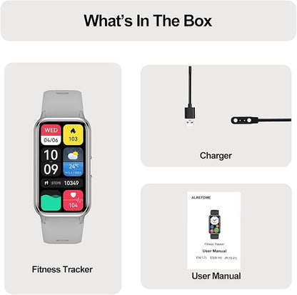 Fitness Tracker (Answer/Make Calls), Smart Watch for Women Men, with 1.47″ AMOLED Always-On Display, 24/7 Heart Rate, Sleep Tracking, 110+ Sport Modes, Waterproof, Compatible for Android Phone
