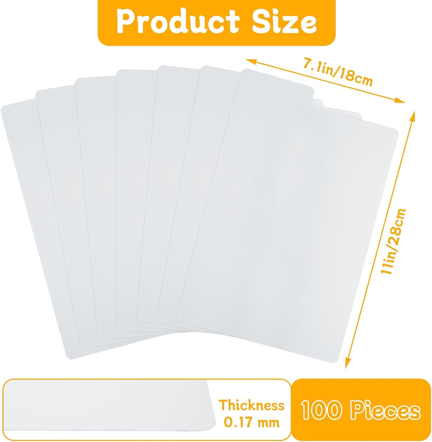 SHUESS 100 Pack Comic Book Dividers Plastic Dividers with Tabs White Frosted Card Separator for Comic Book Storage Boxes