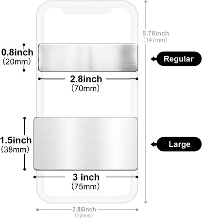 Engraved Personalized Name Tags with Magnet Clip or Pin - Stainless Steel Metal Custom Magnetic Name ID Badge Tag for School Teacher, Kids, Business Work Lable Sign Employee Name Plate (Pin)