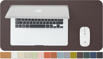 Compact Cork Desk Mat - Small Dual-Sided Desk Pad for Office and Home - Desk Organization and Accessories - Ideal for Large Mouse Pad and Small Desk Mats on Top of Desks(Coffee,23.6"x 11.8")