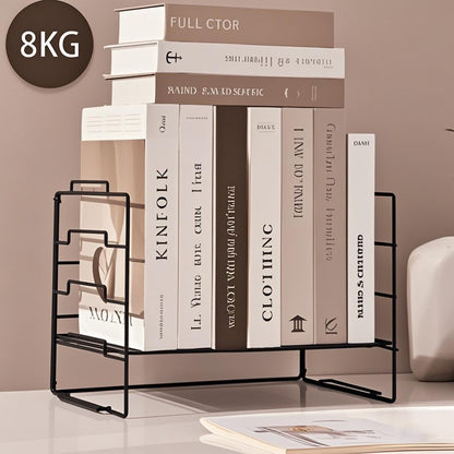 2 Tiers Metal Mesh Desk Organizer and Accessories Stackable Paper Tray and Letter Tray File Organizer, File Document Storage Rack