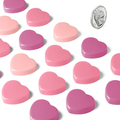 30PCS Heavy Duty Fridge Magnets - Small Cute Refrigerator Magnets for Whiteboard, Lockers & Kitchen, Cute Strong Magnets - Mini Decorative Magnet for Home, School, Office, Crafts, Locker (Pink)