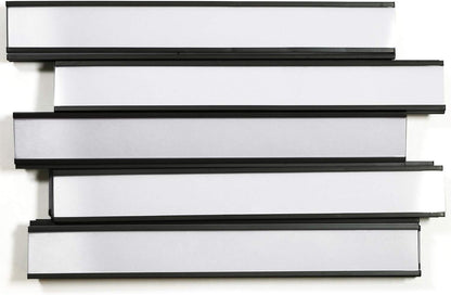 SmartSign Magnetic 'C' Channel Label Holders for Metal Racks and Shelves | 0.75" x 6" Pack of 25