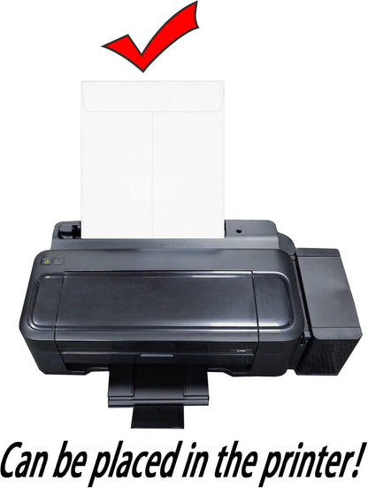 250 PCS 6x9 inches Security Catalog Envelopes Printable Self Seal Envelopes, Anti Tear White Kraft Envelopes for Invitation Cards, Pictures, Photos, Documents