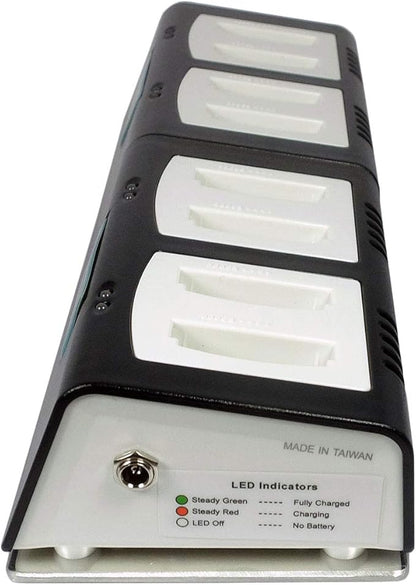Transformer 8-Bay Battery Charger for Vocera B3000 Batteries. Power Supply Included