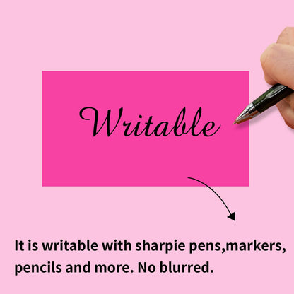 STARLIBOO Neon Colored Labels Stickers 3 x 2 Inch, Rectangle Moving Labels Stickers, 250Pcs Garage Sale Price Stickers, Adhesive Moving Labels for Boxes(Fluorescent Rose Red)