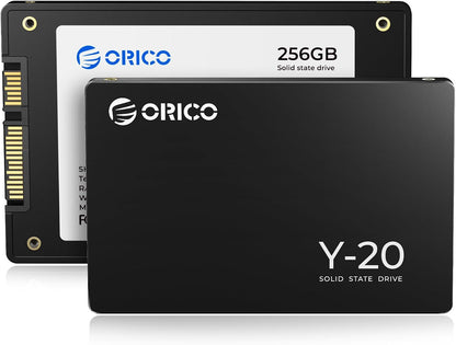 ORICO Y20 256GB SATA SSD 2.5 Inch Internal Solid State Drive, up to 500MB/s Read Speed, SATA III 6Gbps for Desktop Laptop NAS DIY External Drive