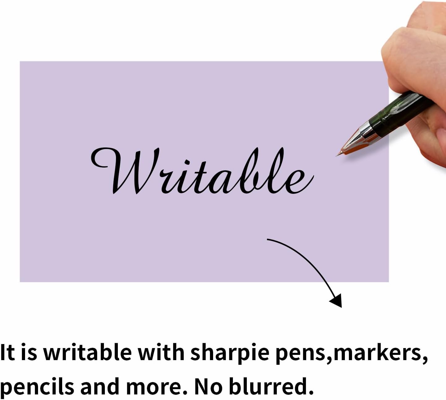 STARLIBOO 3"X5" Rectangle Color Coding Labels, Removable Square Label Inventory Stickers, Permanent Warehouse Moving Box Square Label (250Labels, Lavender Purple)