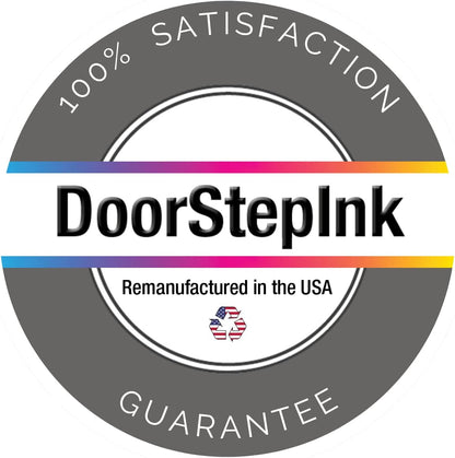 DoorStepInk Remanufactured in The USA Ink Cartridge Replacements for HP 63XL 63 XL 2 Black F6U64AN 1 Color F6U63AN for HP Envy 4523 4524 4516 HP Officejet 5255 5258 3834 HP DeskJet 2136 3638 3637