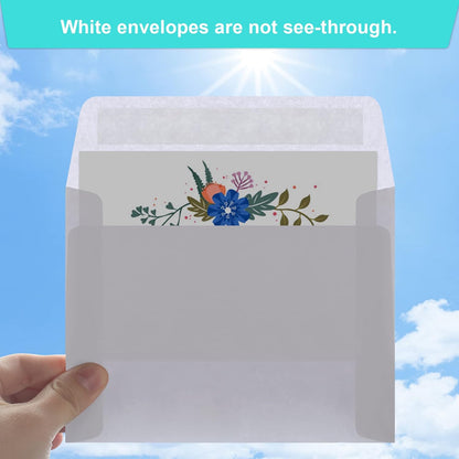 70 Packs Invitation Envelopes, A2 Envelopes White, Postcard Envelopes, Envelopes for 4.5x5.5 Cards, Envelopes for Invitations, Envelopes Self Seal for Photos RSVP, Greeting Cards