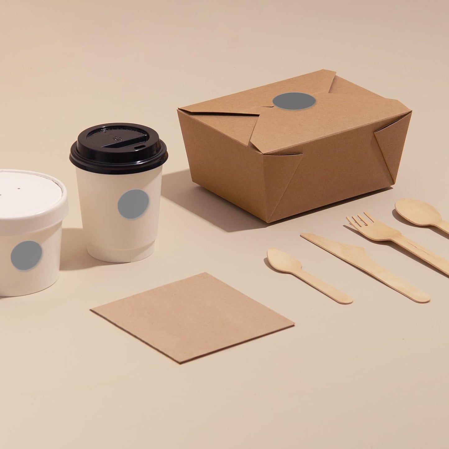 Gray Dot Stickers 2 Inches Round Sticker, Circle Colored Labels Color Coding Labels for Office Classroom Toddlers Activity 80 Pieces