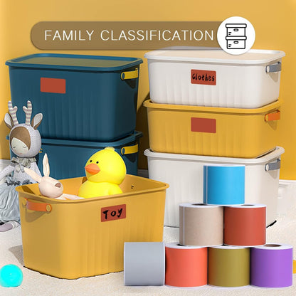 PARLAIM 5 X 3 inch Rectangle Inventory Labels Color Coding Stickers, 250PCS Permanent Sticker for Warehouse Moving Box Square Label (Brown)