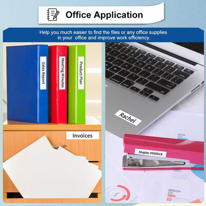 M-K231 12mm Replacement for Brother M Tape 12mm 0.47'' White, M-K231s MK231s M231 Label Tape Replace for Brother PTouch PT-M95, PT-90, PT-70, PT-65, PT-60, PT-45 Label Maker Refills, 3 Pack