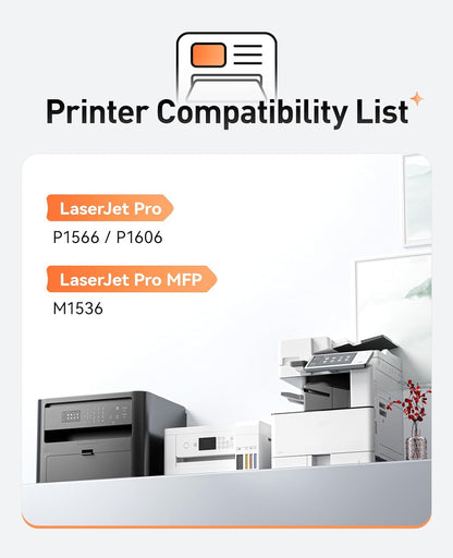 78A Black Toner Cartridge 2-Pack High Yield with Chip Replacement for HP 78A CE278D CE278A Toner Cartridges Compatible with HP Laserjet Pro MFP M1536dnf P1606dn P1560 P1566 P1606 M1536 Series Printer