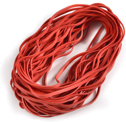 Coopay 12 Inches Extra Large Rubber Bands, 30 Pieces Heavy Duty Trash Can Band Bulk, Strong Elastic for Office Supply School Home, Garbage Cans, File Folders (Red)