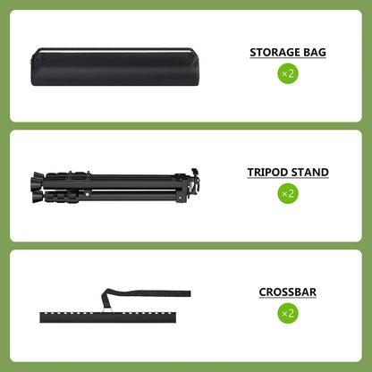 Easel Stand for Sign, Hemndic 66" Easels Stand for Painting Heavy Duty, Portable Travel Easel for Display (2 Pack)