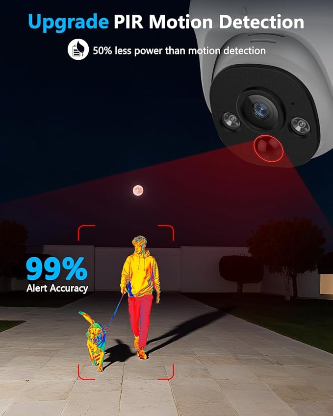OOSSXX (4K HD & 130° Ultra Wide-Angle) 2-Way Audio 8MP Wired Dome PoE IP Cameras for Home Security Outdoor Camera System, 2Pcs Dome Cameras/2Pcs Bullet Camera, PIR Detection