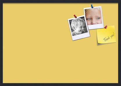 PinPix 40x28 Inch Cork Bulletin Board. This Decorative Framed Pin Board Comes with Honey Pastel Design and a Satin Black Frame. Ideal for Home Office Decor or Message Board (PinPix-1810)