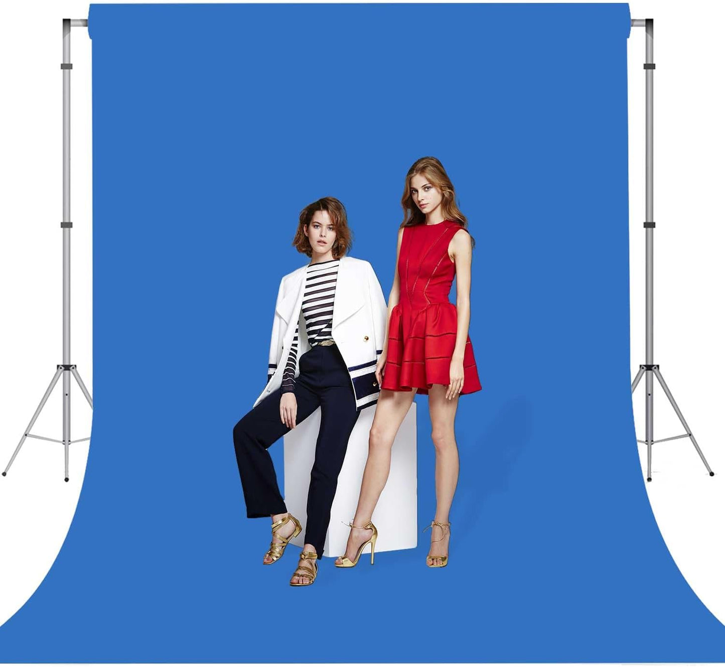 Blue Photo Backdrop for Photoshoot Blue Background for Photography Photo Backdrop Curtain for Party 10 x 20 FT