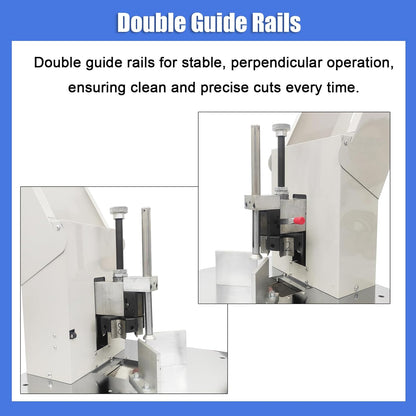 Heavy Duty Electric Round Corner Cutter, 110V Metal Fillet Paper Cutter with R8 R10 R12 R16 R21 Blades, Paper & Card Rounding Machine, Max 2.15in Punching Height for Cards, Books, Documents