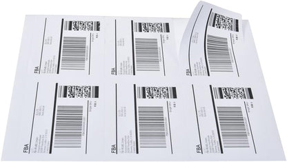 9527 Product 6 up 3-1/3 X 4 Sticker Labels Shipping Address Labels for Laser/Ink Jet Printer,100 Sheets,Total 600 Labels
