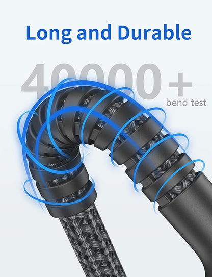 USB C to C Cable 1FT, 2Pack USB C Cable, Long Type C Fast Charging Cable Nylon Braided USBC Charger Cord Compatible with iPhone 17/16/15/Pro/Plus/Pro Max/Samsung Galaxy S23/LG and More