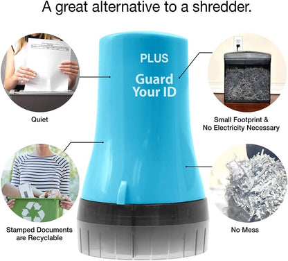 Guard Your ID Wide Advanced Roller 2.0 Identity Theft Prevention Security Stamp Turquoise