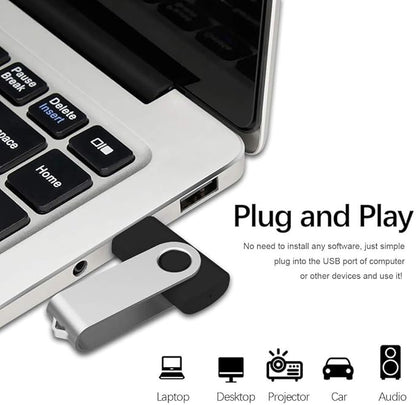 Aiibe 32GB Flash Drive 100 Pack USB Drive 32GB USB Flash Drive Thumb Drive Bulk USB 2.0 Memory Stick PenDrive - Black