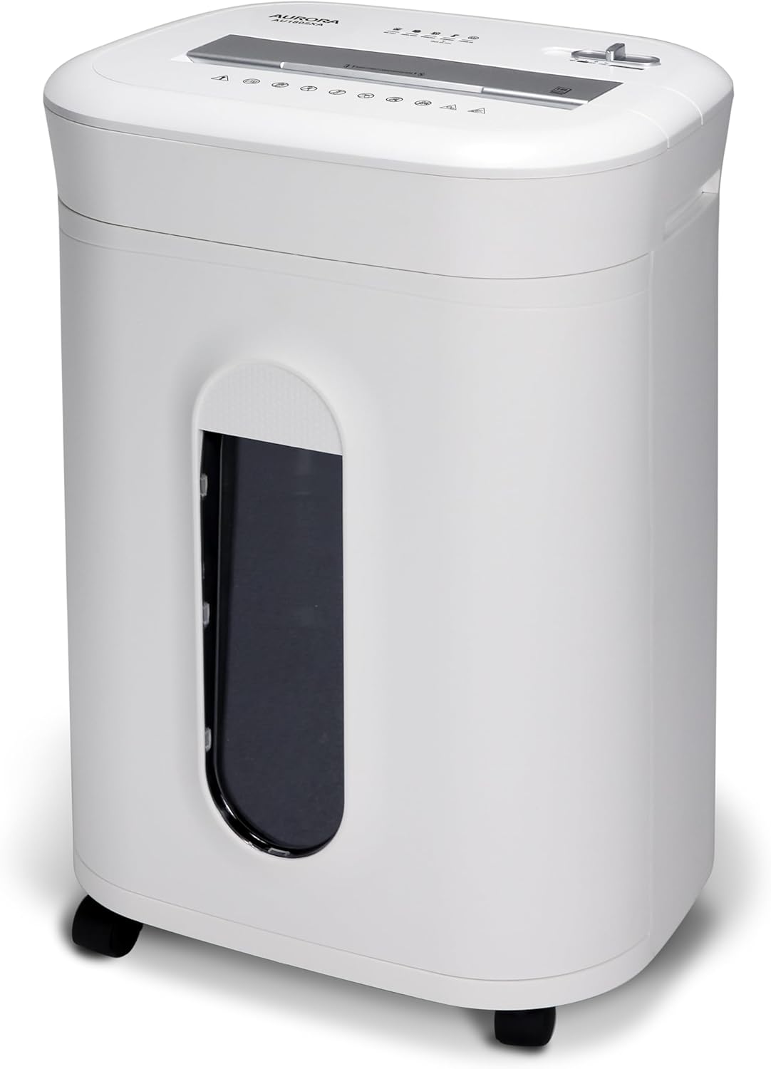 Aurora AU1802XA Anti-Jam 18-Sheet Crosscut Paper and CD/Credit Card Shredder/ 6-Gallon Pullout Basket / 60 Minutes Run Time