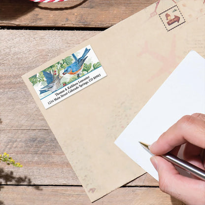 Colorful Images Garden Friends Birds Return Address Mailing Labels, Personalize with Name & Addresses, Set of 144 Self Adhesive, Easy Peel Flat Label Sheets, 1 ⅛ x 2 ¼”, 6 Designs