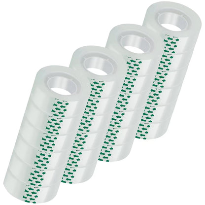 24 Rolls Clear Tape, Transparent Tape Refills, Gift Wrap Tape 3/4 * 1000 inch for Gift Wrapping for Office, Home, School