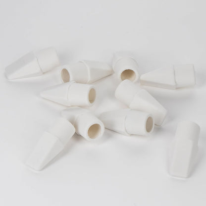 Pentel Hi-Polymer Eraser Caps, White, Box of 144 Caps (ZEH-02)