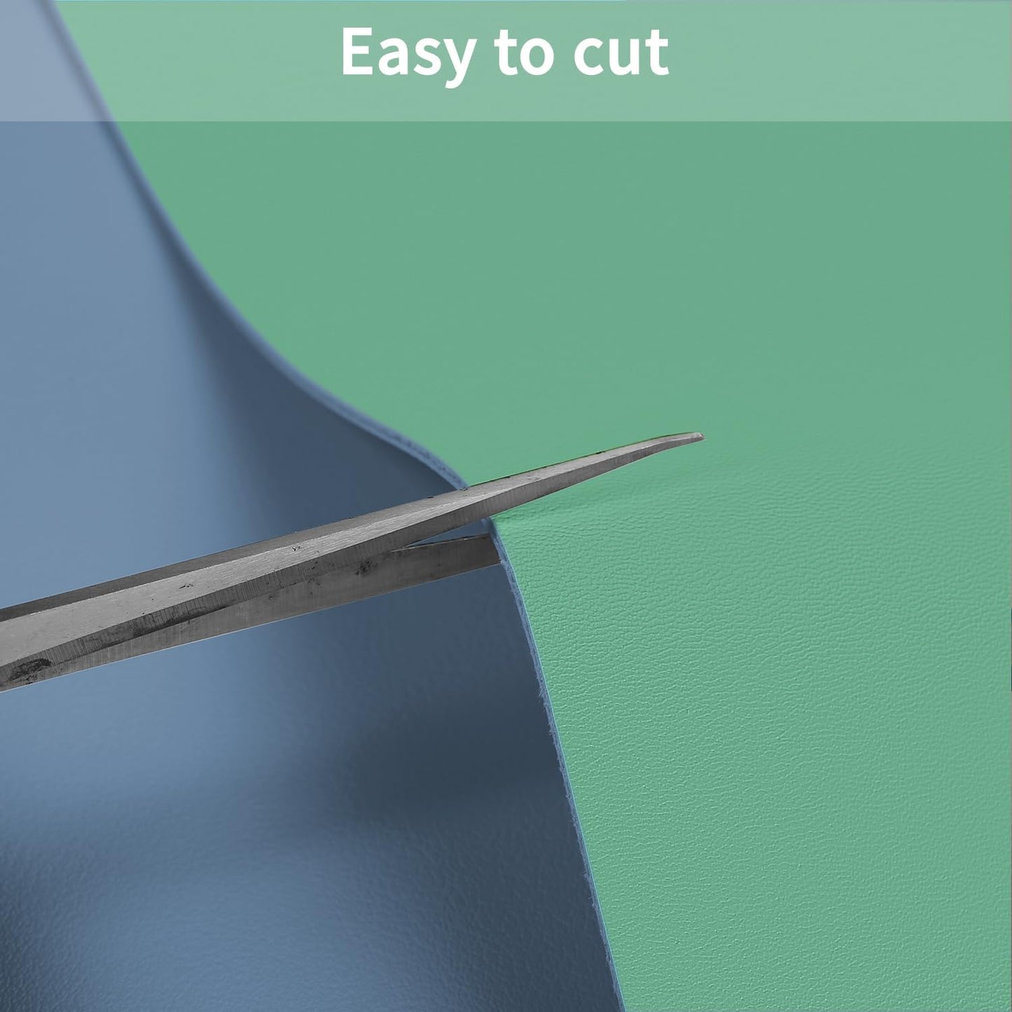 Leather Table Cover,1.8mm Thick,24x60 Inch Desk Cover,Large Desk Mat,Table Protector,Table Cover Protector,Desk Protector,Table Pad,(Grayish Blue+Dark Green,24x60)