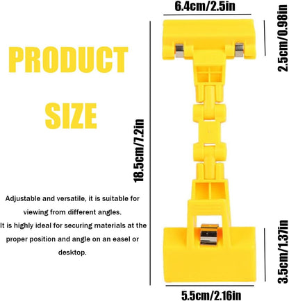 5pcs Sign Clips Clip Holder Sign Holder Clip Paper Holder for Table Top Clip On Sign for Paper Holder Computer Monitor Handy Artist Supplies Holder(5pcs Yellow)