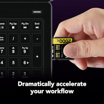 Lexar 512GB Professional 2000x SDXC Memory Card, UHS-II, C10, U3, V90, Full-HD & 8K Video, Up to 300MB/s Read, for DSLR, Cinema-Quality Video Cameras (LSD2000512G-RNNNU)