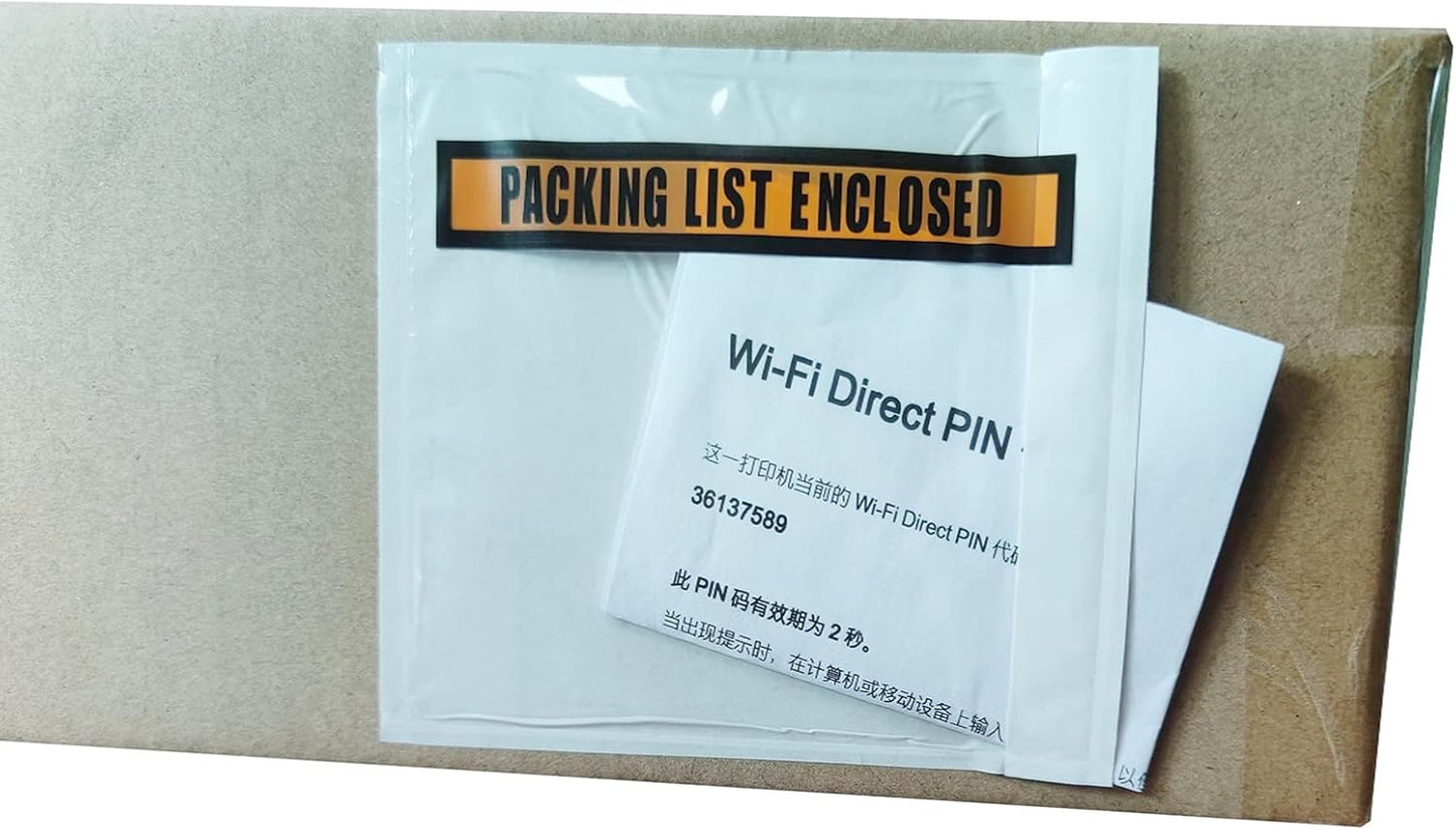1000 Pcs Packing List Envelopes Pouches 4.5”x 5.5”,Packing Envelopes for Shipping Mailing Pouch Enclosed Bags with Packing Slips Invoice Label