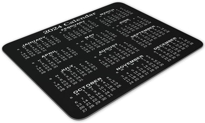 Calendar Mouse pad, Natural Rubber Mouse Pad, Quality Creative Gaming Rectangle Mouse Personalized Desk Mouse Pad 9.5 inch x 7.9 inch (2024 Calendar)