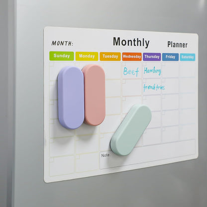 Ddaowanx Dry Erase Erasers, Magnetic Whiteboard Eraser Classroom Must Haves for Students Teachers, School Supplies (4 Pack, 4 Color)