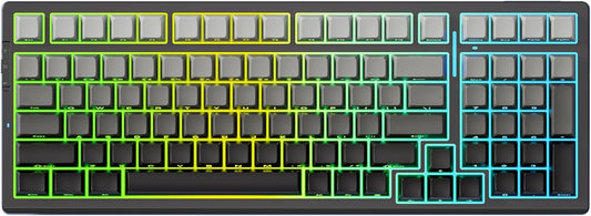 G98 PRO Wireless Mechanical Keyboard, Tri-Mode Connection Gaming Keyboard, Hot Swappable Custom Gasket Structure Pre-lubed Linear Switches Double Shot PBT Keycaps RGB LED Backlit Gradient Black