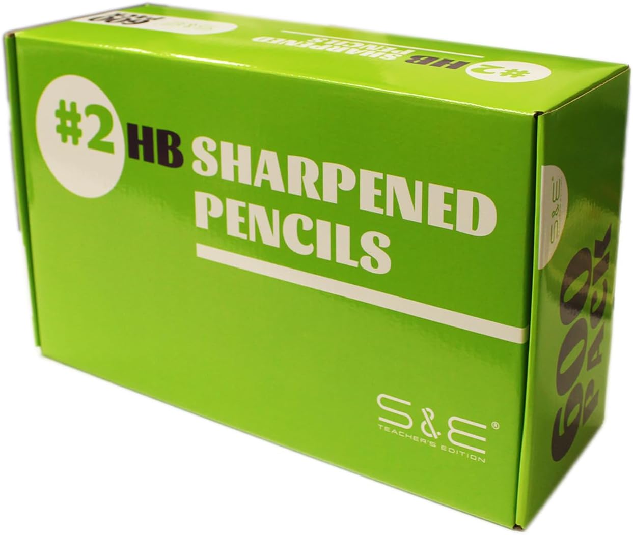 S & E TEACHER'S EDITION Woodcased #2 Pencils, Pre-sharpened, Yellow, with Erasers #2 HB Lead Bulk Box, No. 2 Pencil, Back to school, 600Pcs