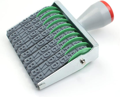 11 Digits Rubber Number Stamps 0-9 Business Stamps Office Stamps Logo Stamp Date Stamp Adjustable Multi- Functional Creative Symbol Rolling Wheel Stamp Personalized Custom Custom Stamps