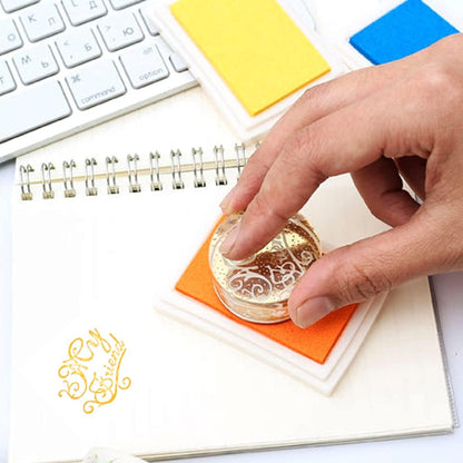 6 Pcs Craft Ink Pad, Washable Ink Pads for Kids Multicolor Ink Pads for Rubber Stamps, Paper, Scrapbooking, Wood Fabric, 6 Unique Darken Colors