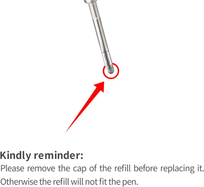 Red Ink Refills (10pcs), Replaceable Pens Refills, 1mm Medium Tip - Red