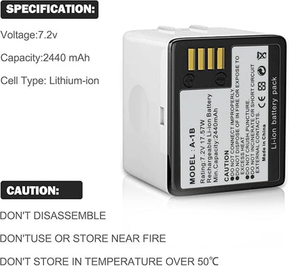 2 Pack Rechargeable Batteries 7.2V/2440mAh/17.57Wh with Charging Station for Arlo Pro/Pro 2 Cameras(Charger Included)
