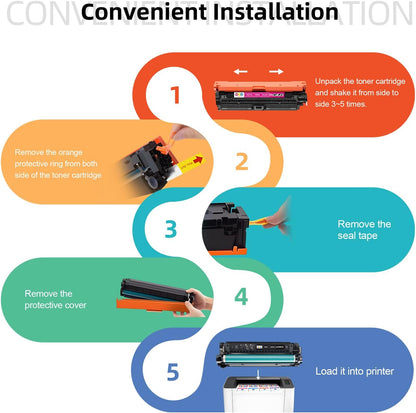 659A Toner Cartridges 4 Pack(with Chip) Remanufactured Compatible with 659A Toner Cartridges for MFP M776 M856x M856dn M776z M776dn M776zs Printer(Black, Cyan, Magenta, Yellow