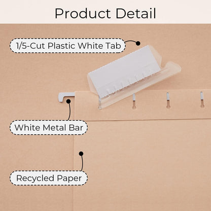 Y YOMA 12 Pack Colored Hanging File Folders Letter Size Decorative Hanging Folder Cute Pretty File Folder for Filing Cabinet Office Home with 1/5-Cut Adjustable Tabs, 4 Selected Morandi Color